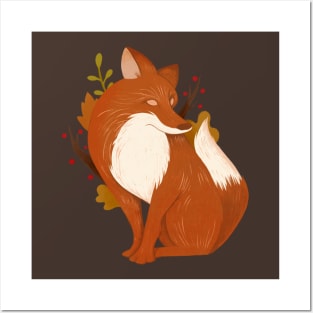 Autumn Fox Posters and Art